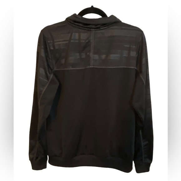 NWOT  Reebok Black Full Zip Jacket Shiny Woven Ladies Lg - Picture 2 of 13